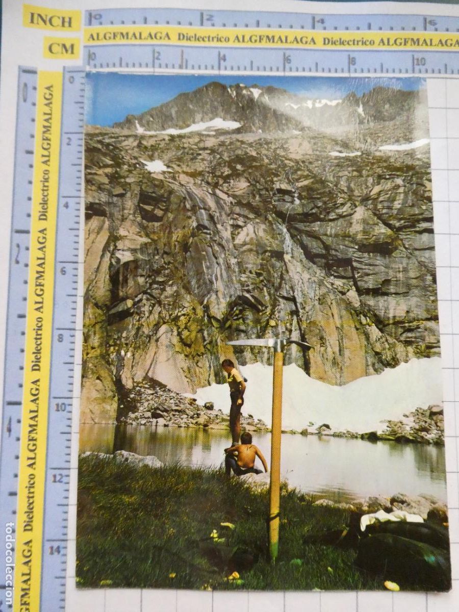 Postales: POSTAL DE HUESCA. A&Ntilde;O 1970. BENASQUE VALLIBIERNA LAGO LLOSAS Y MACIZO ANETO 59 SICILIA. 3051