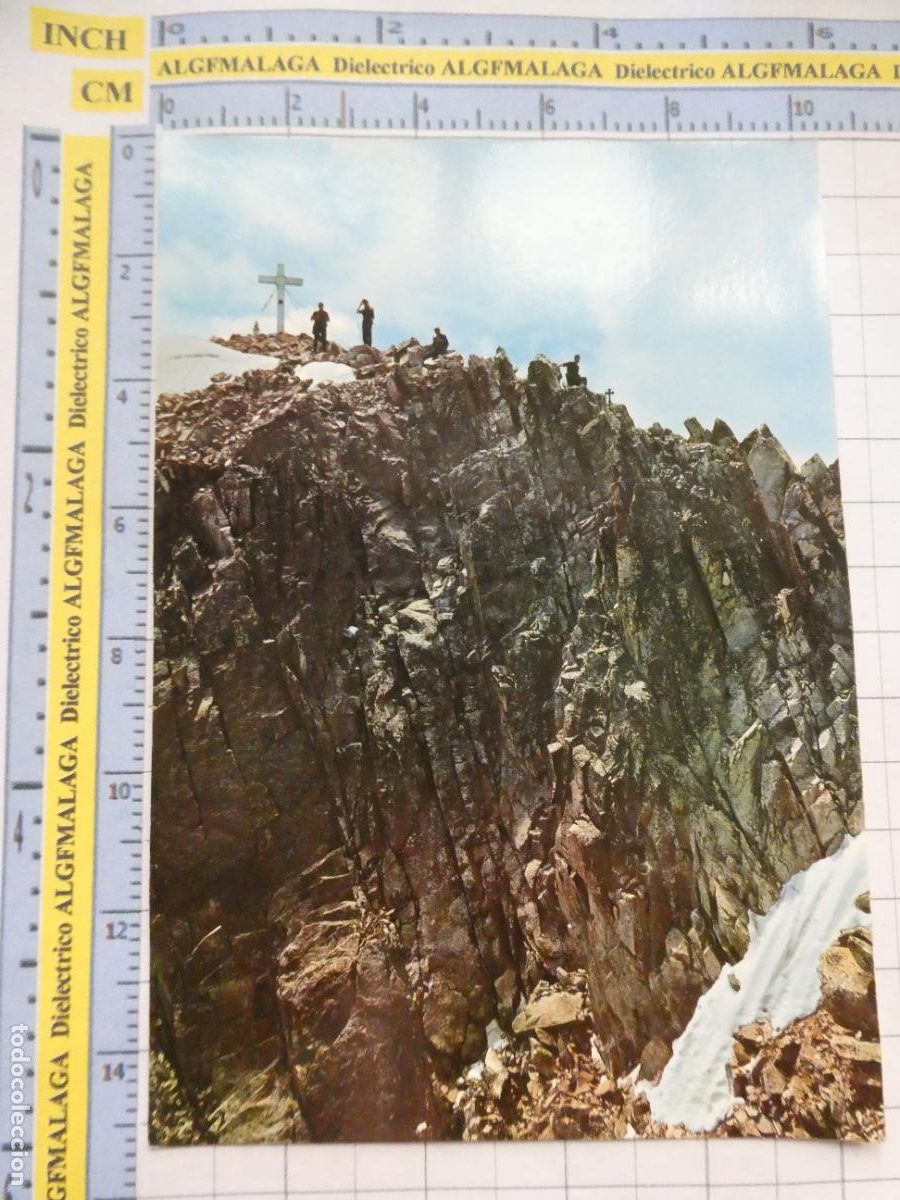 Postales: POSTAL DE HUESCA. A&Ntilde;O 1964. BENASQUE PASO DE MAHOMA Y CIMA ANETO ESCALADORES. 9 SICILIA. 3052