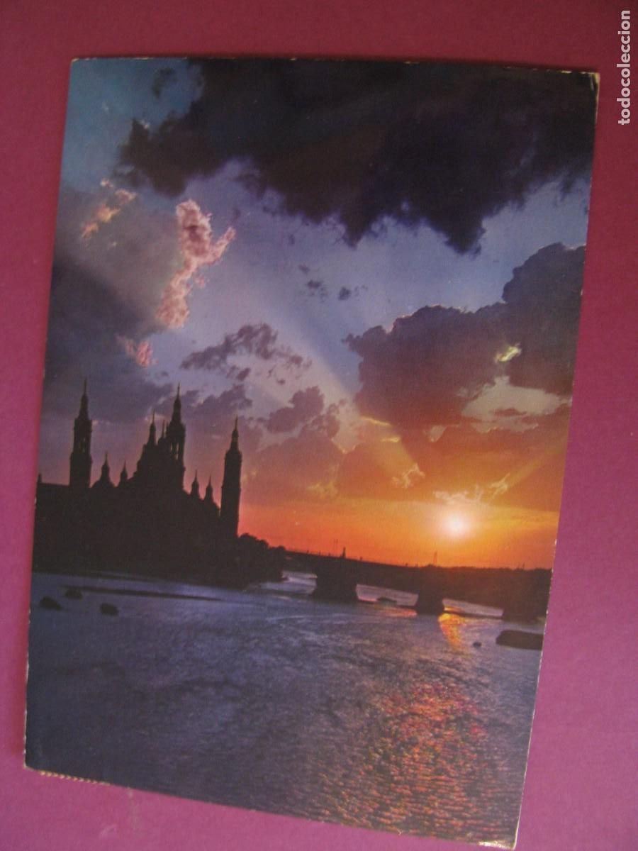 Postales: POSTAL DE ZARAGOZA. PUESTA DE SOL. GARCIA GARRABELLA. CIRCULADA