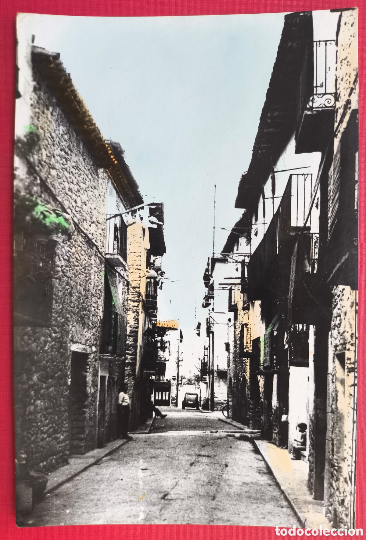 Postales: CAMPO CALLE SAN ANTONIO POSTAL FOTOGR&Aacute;FICA COLOREADA HUESCA ARAGON C. 1955
