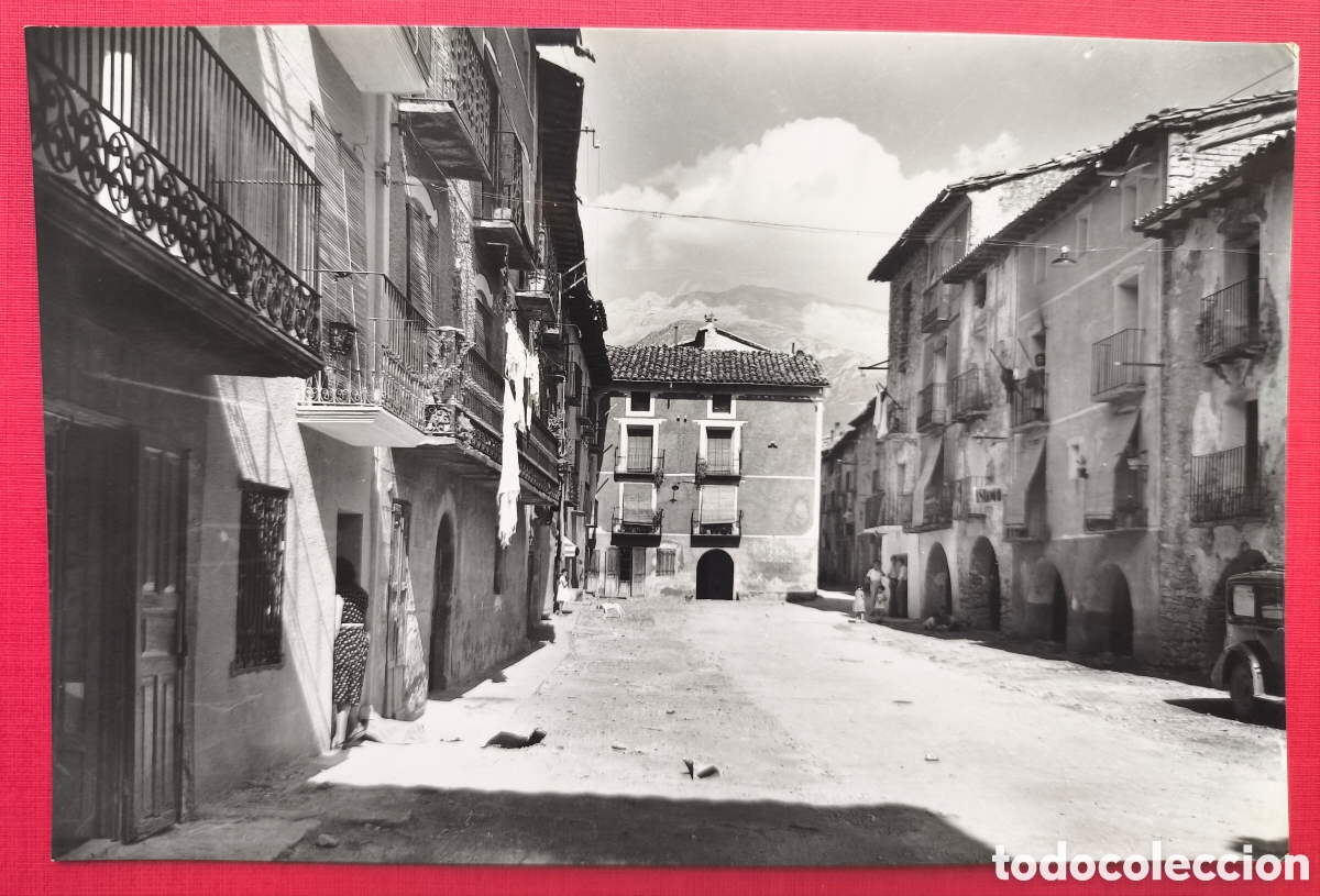 Postales: CAMPO PLAZA MAYOR POSTAL FOTOGR&Aacute;FICA HUESCA ARAGON C. 1955