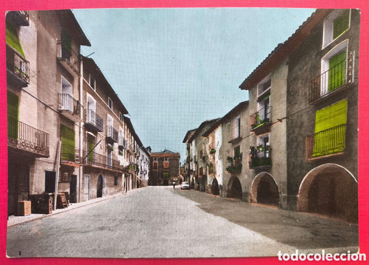 Postales: CAMPO PLAZA MAYOR POSTAL FOTOGR&Aacute;FICA COLOREADA HUESCA ARAGON C. 1955