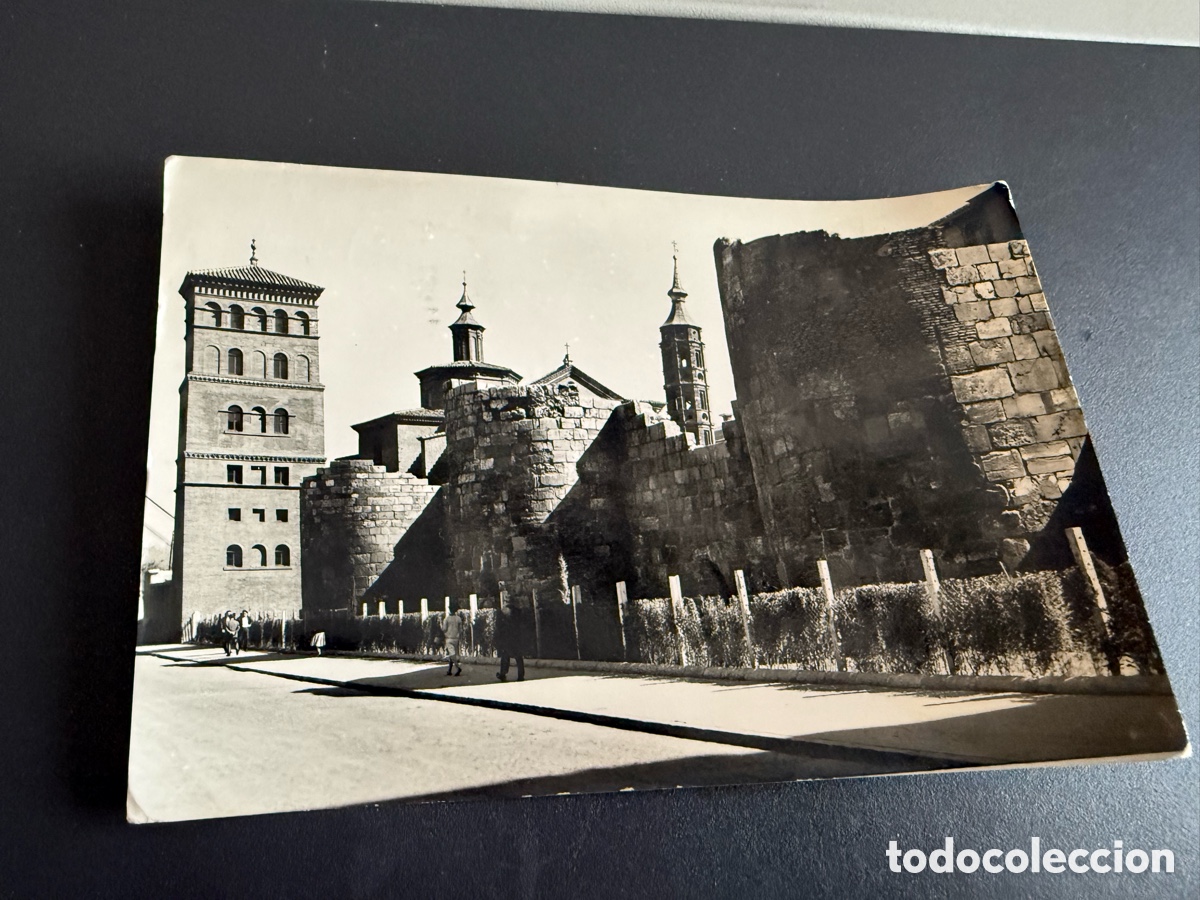 Postales: Postal ZARAGOZA. Murallas Romanas y Torre&oacute;n de la Zuda