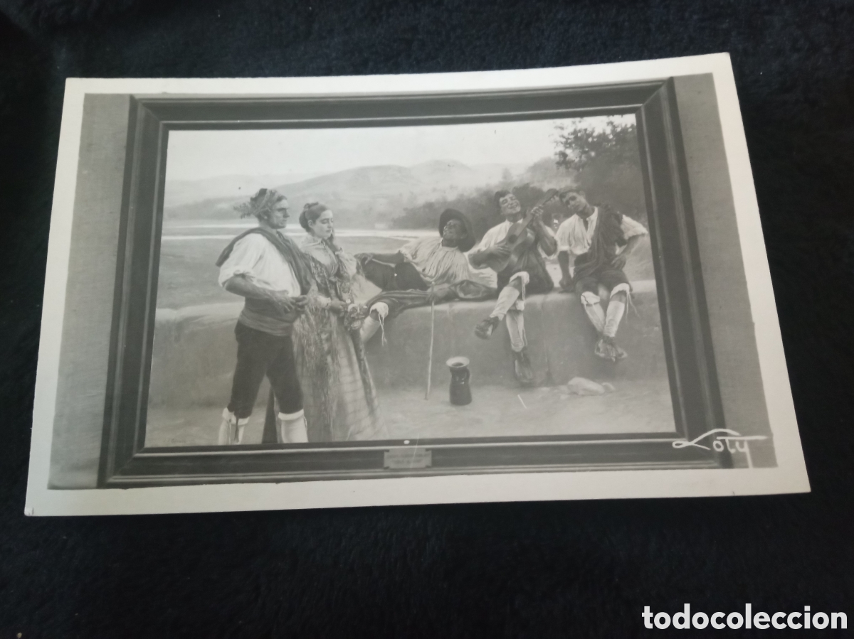 Postales: Antigua postal fotogr&aacute;fica, Zaragoza, Copla Alusiva