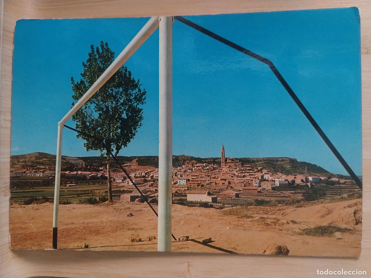Postales: ALLOZA VISTA DESDE CAMPO FUTBOL PORTERIA ED FOTOGRAFISME SC ORIGINAL CURIOSA