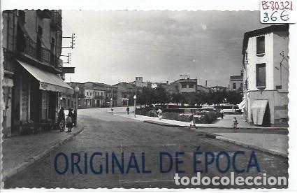 Postales: (PS-80321)POSTAL DE BINEFAR(HUESCA)-CALLE GENERAL FRANCO Y PLAZA ESPA&Ntilde;A