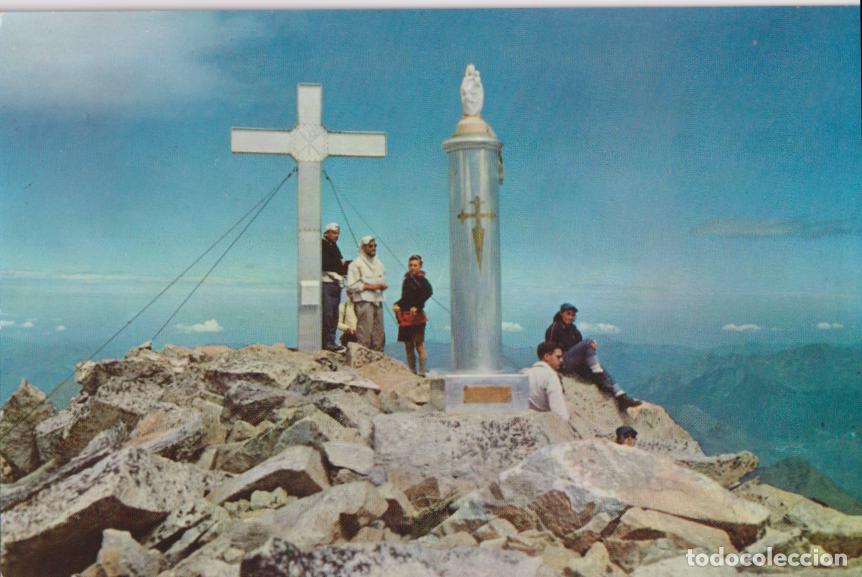 Postales: PIRINEOS CENTRALES, PICO DEL ANETO, CRUZ Y VIRGEN DEL PILAR &ndash; FOTOGRAFIA A.CAMPA&Ntilde;A SERIE II N&ordm;1801 &ndash;