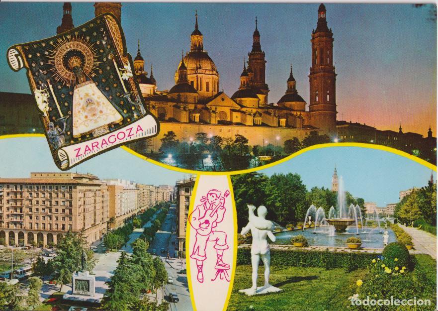 Postales: ZARAGOZA, VARIAS VISTAS DE LA CIUDAD &ndash; ED.PERGAMINO 12136 &ndash; S/C