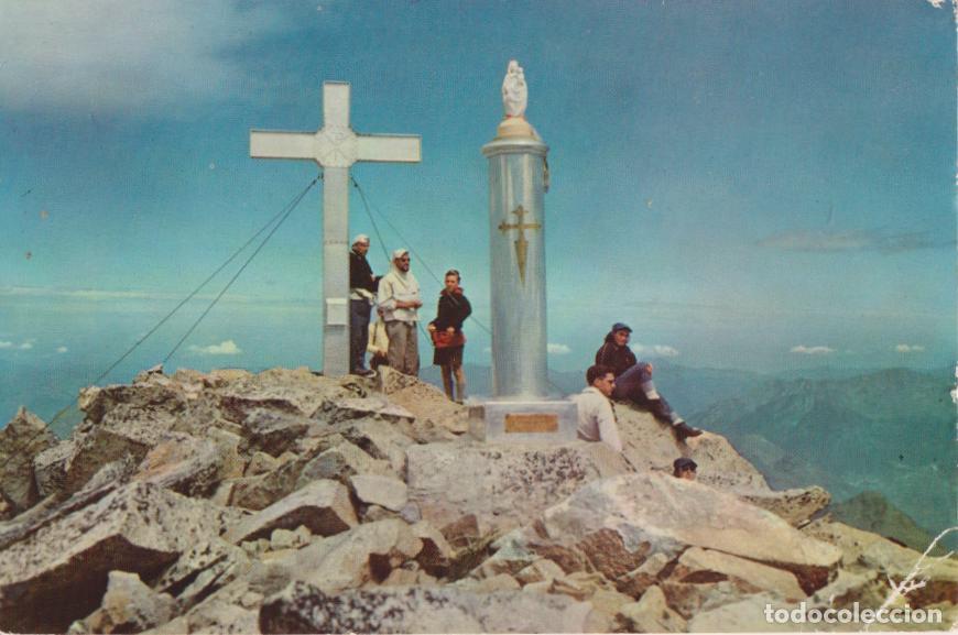 Postales: PIRINEOS CENTRALES, PICO DEL ANETO, CRUZ Y VIRGEN DEL PILAR &ndash; FOTOGRAFIA A.CAMPA&Ntilde;A SERIE II N&ordm;1801 &ndash;