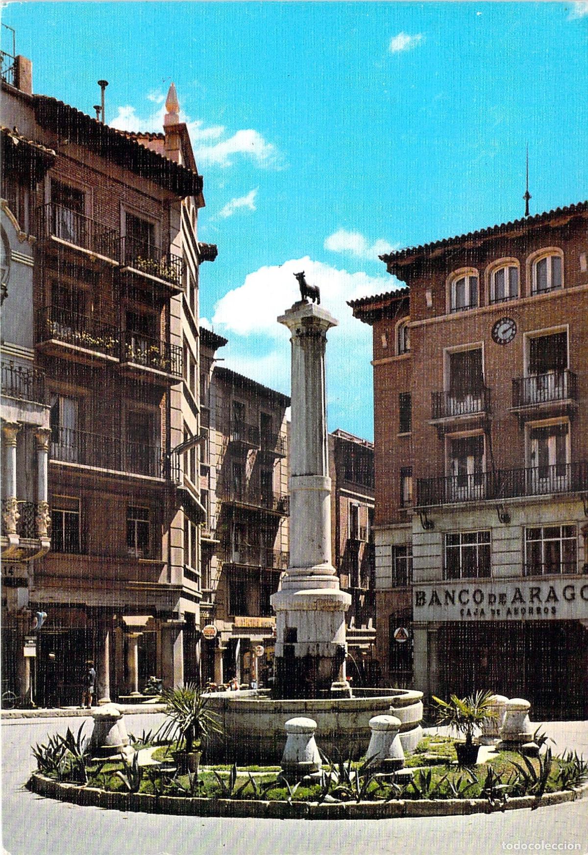 Postales: Postal de Teruel Plaza de Carlos Castell y Monumento al Torico
