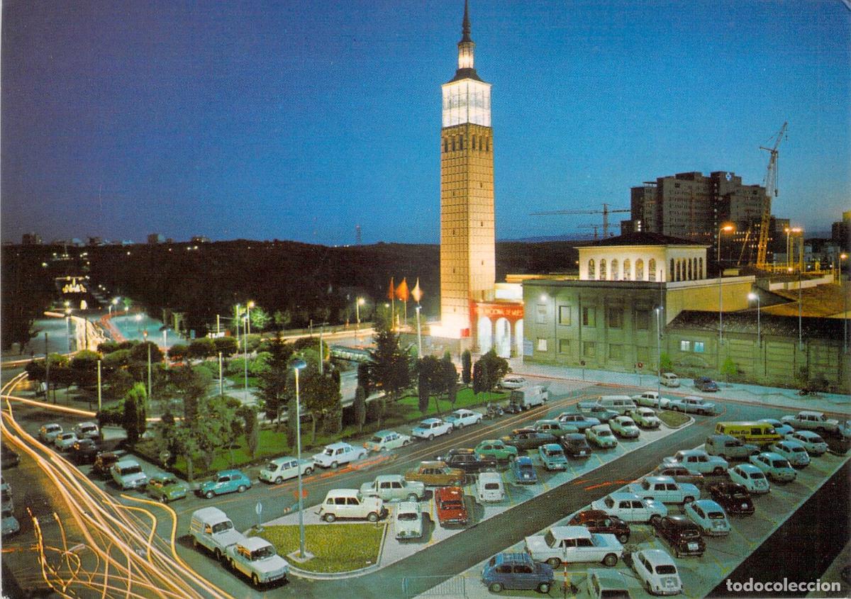 Postales: Postal Zaragoza Feria Oficial y Nacional de Muestras Vista Nocturna