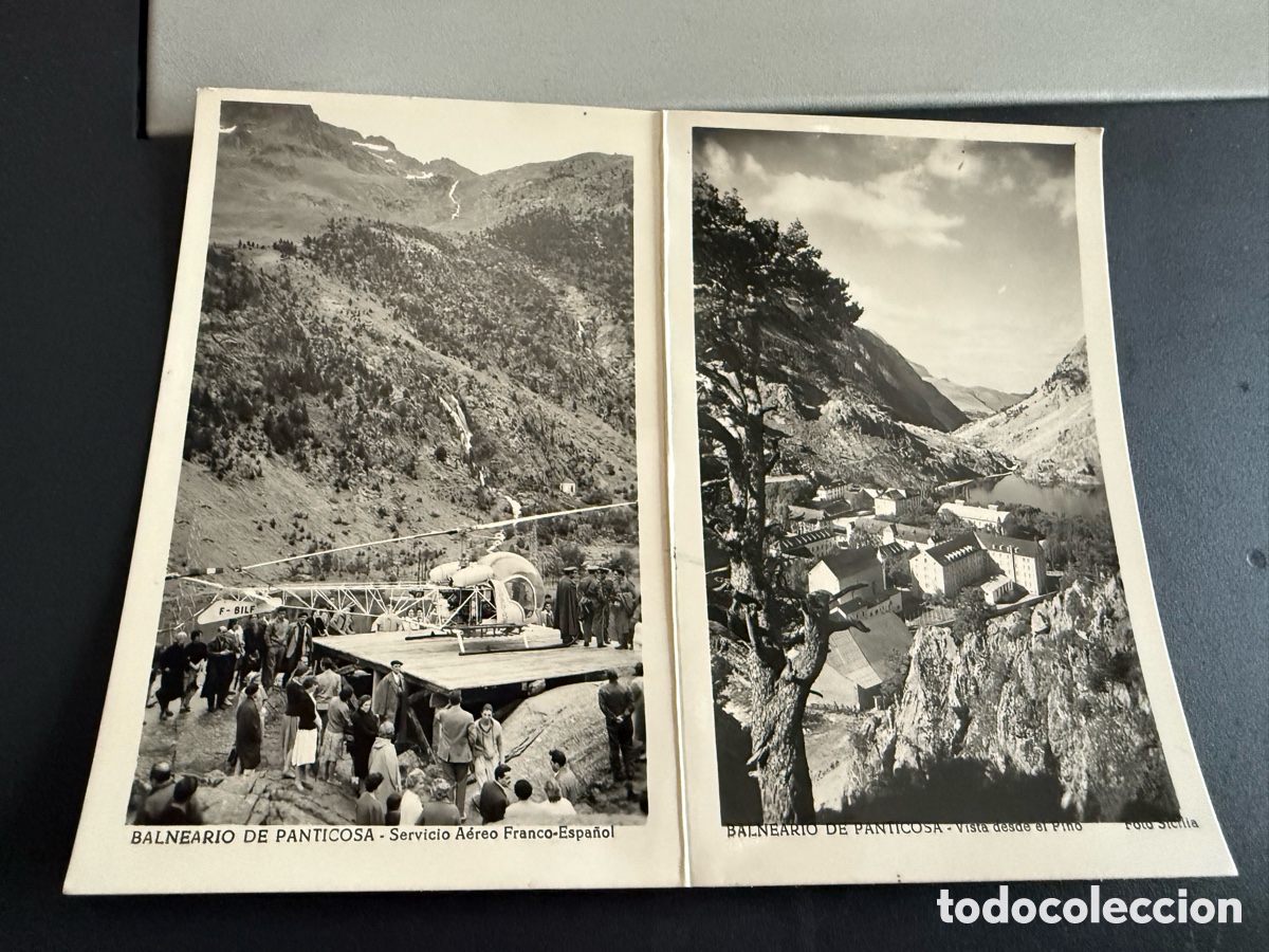 Postales: Doble Postal. BALNEARIO DE PANTICOSA