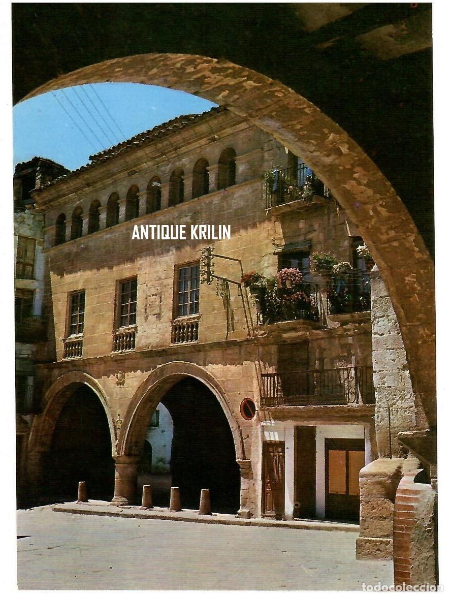 Postales: TERUEL / CALACEITE N&ordm; 4 PLAZA ESPA&Ntilde;A , FACHADA AYUNTAMIENTO / EDICIONES PERGAMINO / SIN FRANQUEAR