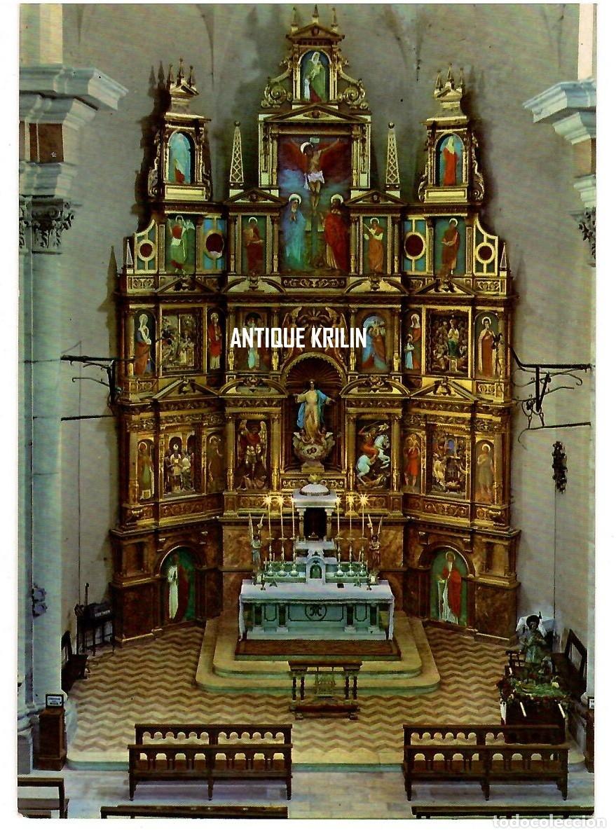 Postales: TERUEL / CALACEITE N&ordm; 2 ALTAR MAYOR , IGLESIA PARROQUIAL / FOTO MOLINOS / SIN FRANQUEAR