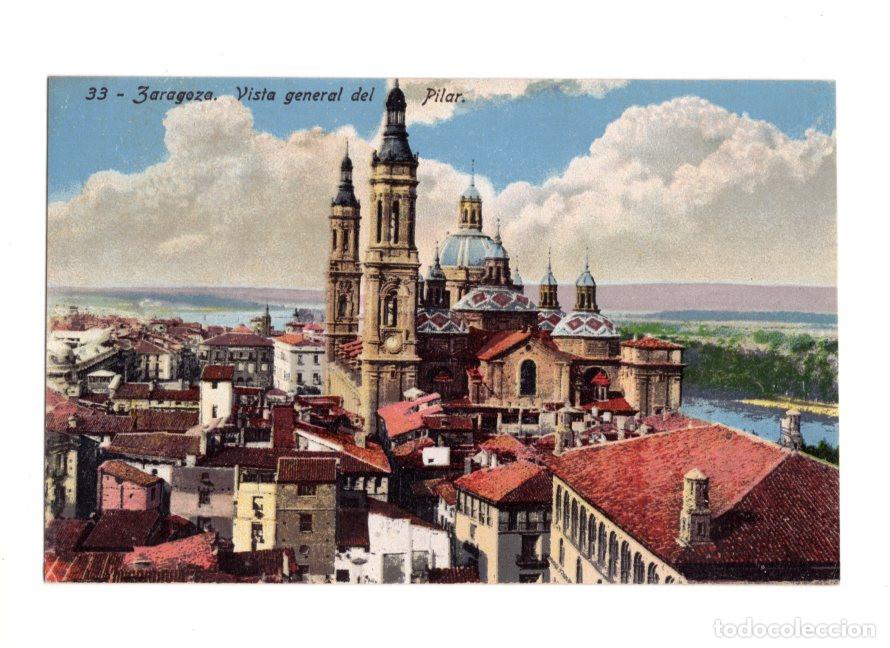 Postales: ZARAGOZA.- VISTA GENERAL DEL PILAR.