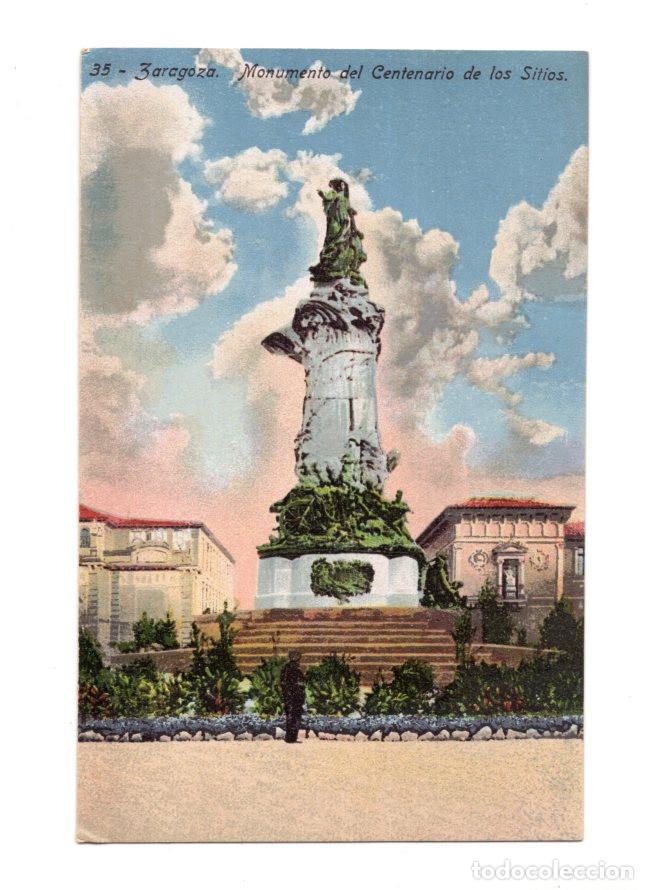 Postales: ZARAGOZA.- MONUMENTO DEL CENTENARIO DE LOS SITIOS.
