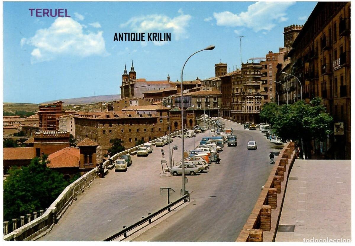 Postales: TERUEL N&ordm; 27 PASEO DEL GENERALISIMO / EDICIONES ARRIBAS / SIN FRANQUEAR PERO ESCRITA DORSO