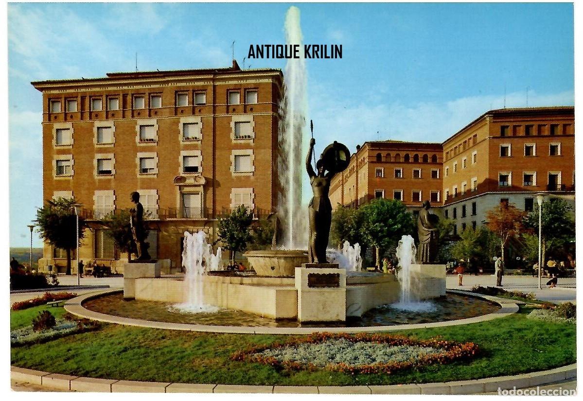 Postales: TERUEL N&ordm; 30 FUENTE LUMINOSA EN LA GLORIETA / EDICIONES SICILIA / SIN FRANQUEAR