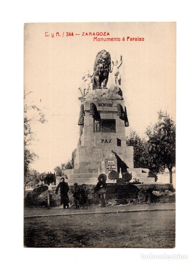 Postales: ZARAGOZA.- MONUMENTO &Aacute; PARAISO.
