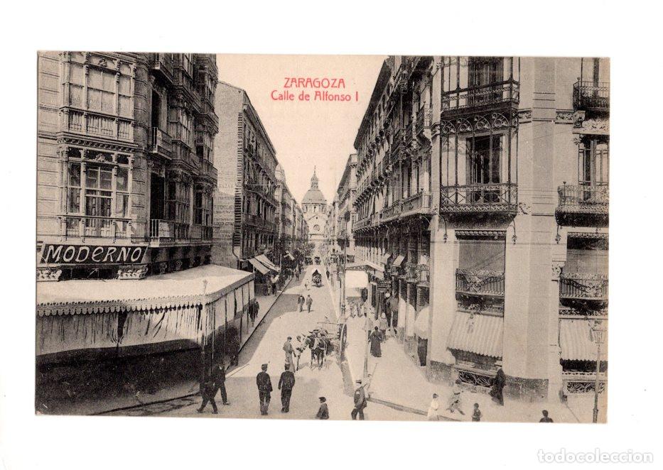 Postales: ZARAGOZA.- CALLE DE ALFONSO I.