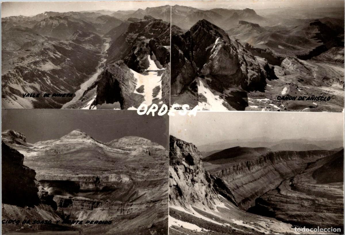 Postales: Ordesa - Multi Vistas (4) - Sicilia - 147x100mm - Pineta - A&ntilde;isclo - Soas&oacute; - Monte Perdido - Soas&oacute;