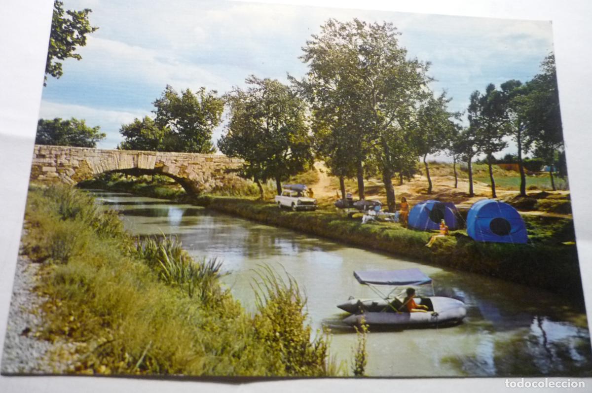Postales: postal zaragoza ,.canal imperial paisaje
