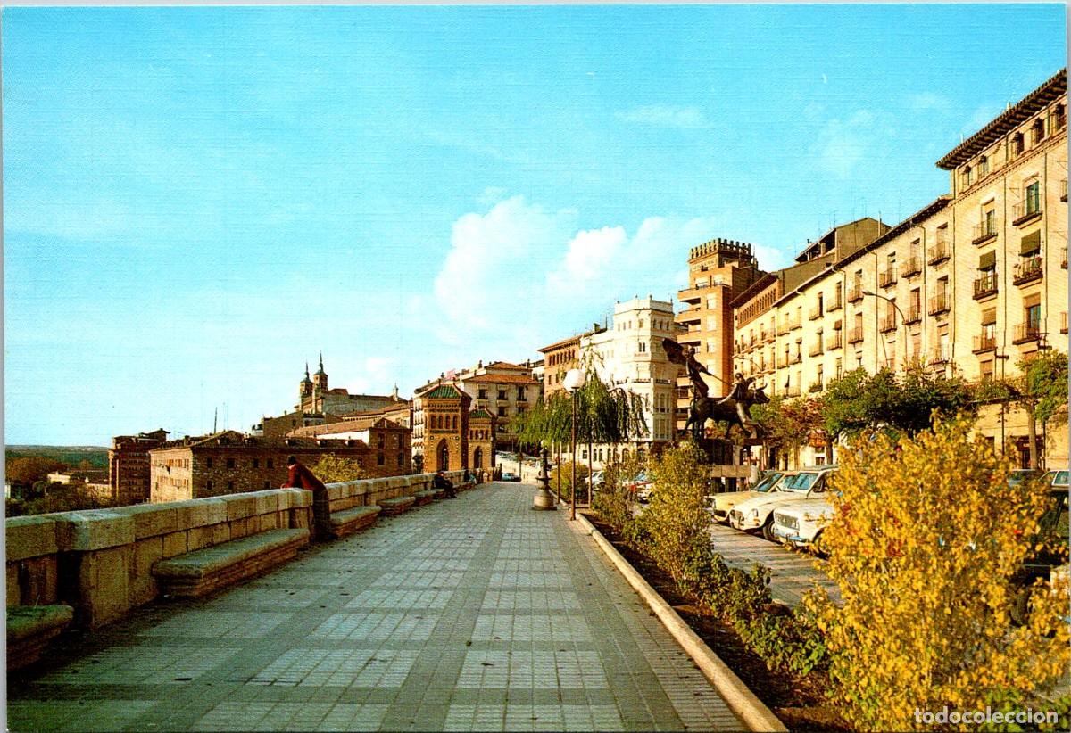 Postales: Teruel - Paseo del &Oacute;valo y monumento a la Vaquilla del &Aacute;ngel - Sicilia 4 - 149x101mm