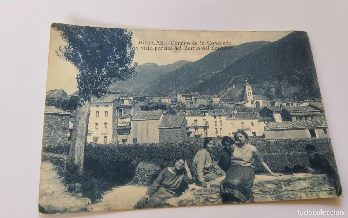 Postales: BIESCAS , POSTAL ANTIGUA , BLANCO Y NEGRO - Foto 2