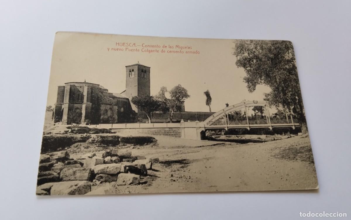Postales: HUESCA , POSTAL ANTIGUA , BLANCO Y NEGRO - Foto 2