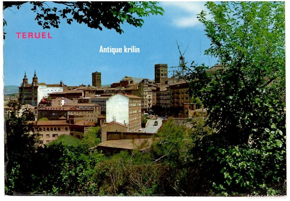 Postales: TERUEL N&ordm; 555 VISTA PARCIAL AL FONDO TORRE SAN SALVADOR / EDICIONES PARIS / SIN FRANQUEAR