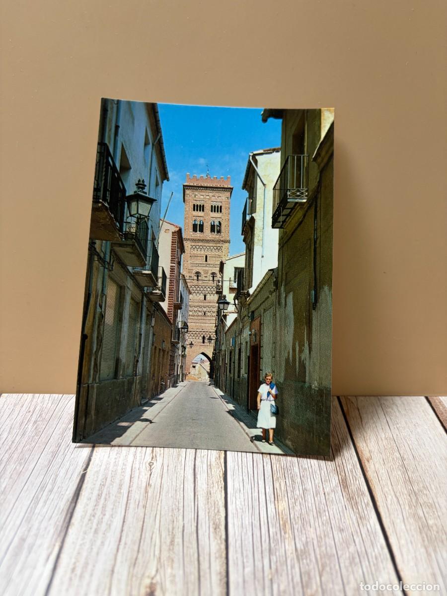 Postales: TARJETA POSTAL. TERUEL. N&ordm; 32.- CALLE DE LOS AMANTES Y TORRE. ED. ARRIBAS