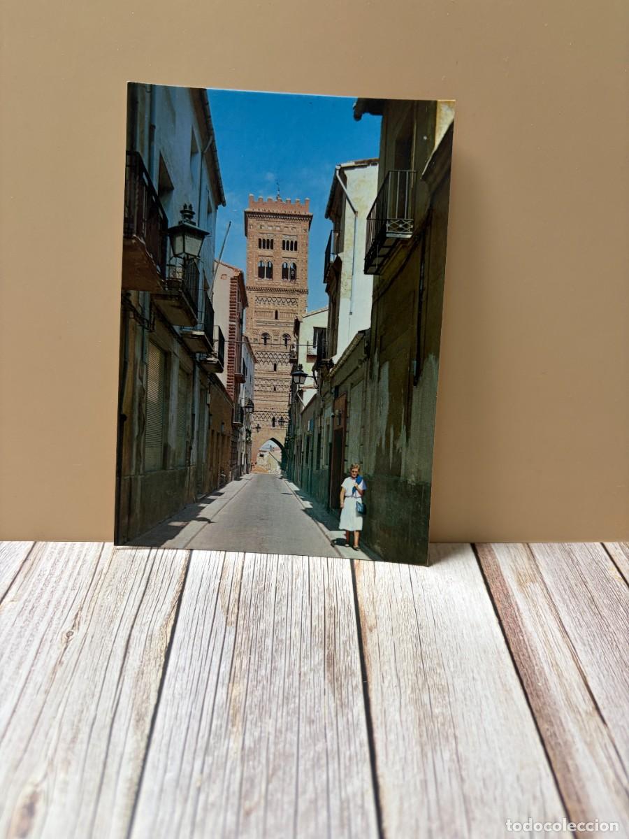 Postales: TARJETA POSTAL. TERUEL. N&ordm; 32.- CALLE DE LOS AMANTES Y TORRE. ED. ARRIBAS