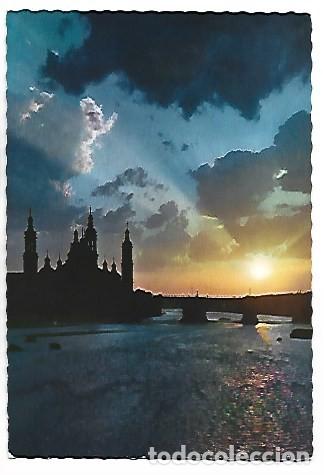 Postales: PUESTA DE SOL / SUNSET.- ZARAGOZA - Foto 1