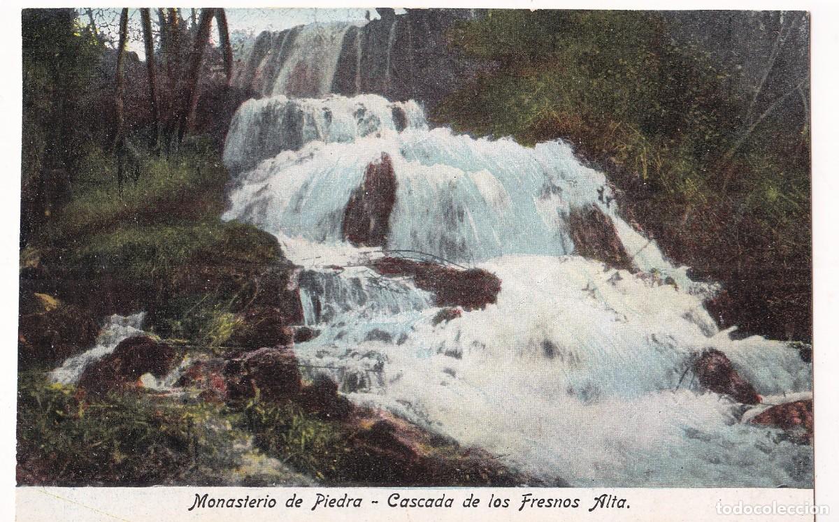 Postales: Monasterio de Piedra. Cascada de los Fresnos Alta . Clich&eacute; M. Arribas. Sin circular Zaragoza.