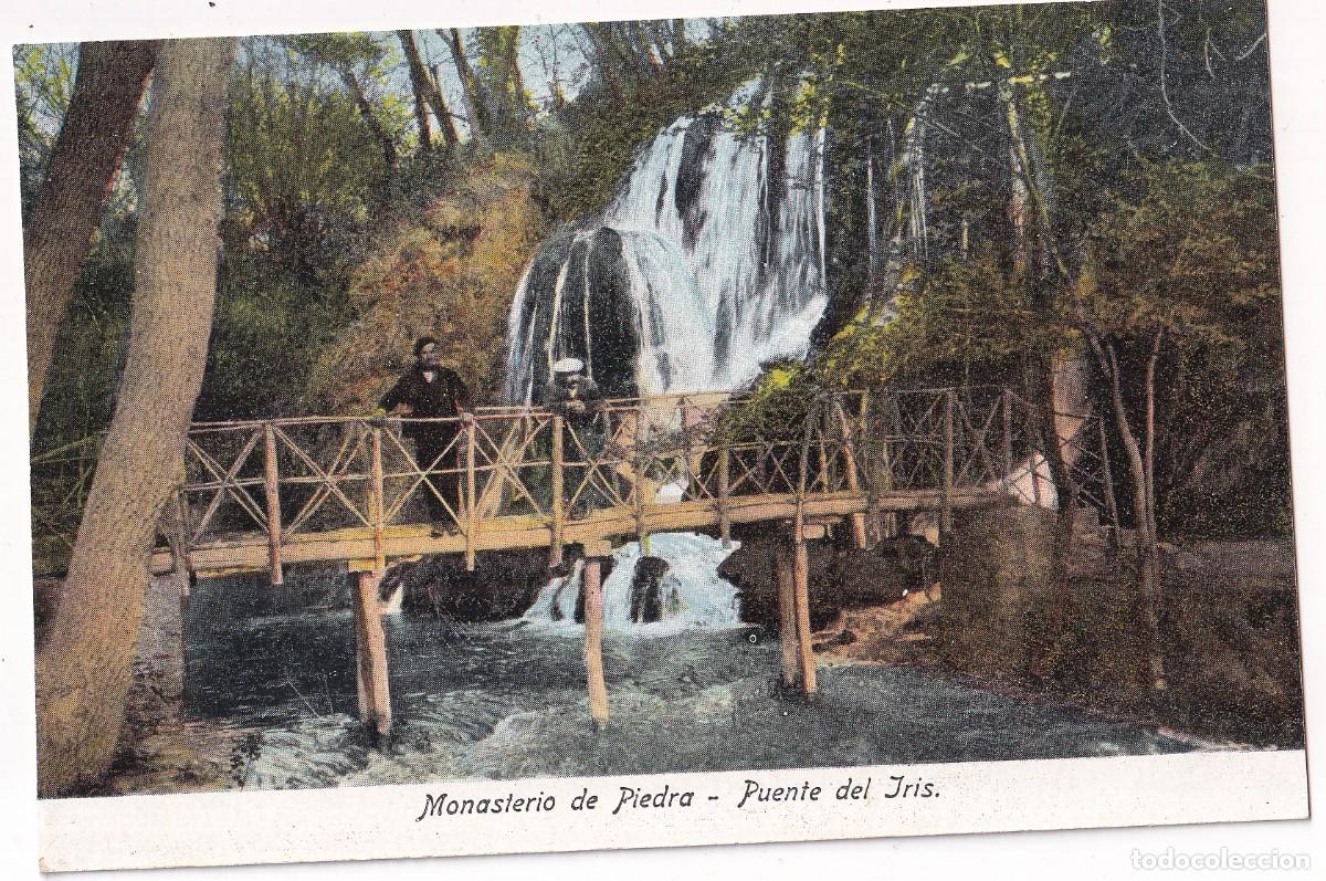 Postales: Monasterio de Piedra. Puente del Iris. Clich&eacute; M. Arribas. Sin circular Zaragoza.