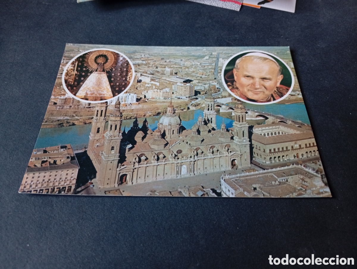 Postales: Postal Zaragoza visita del Papa Juan Pablo ll
