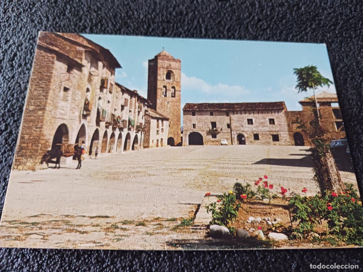 Postales: 11 ainsa, plaza de espa&ntilde;a iglesia romanica, ed. sicilia