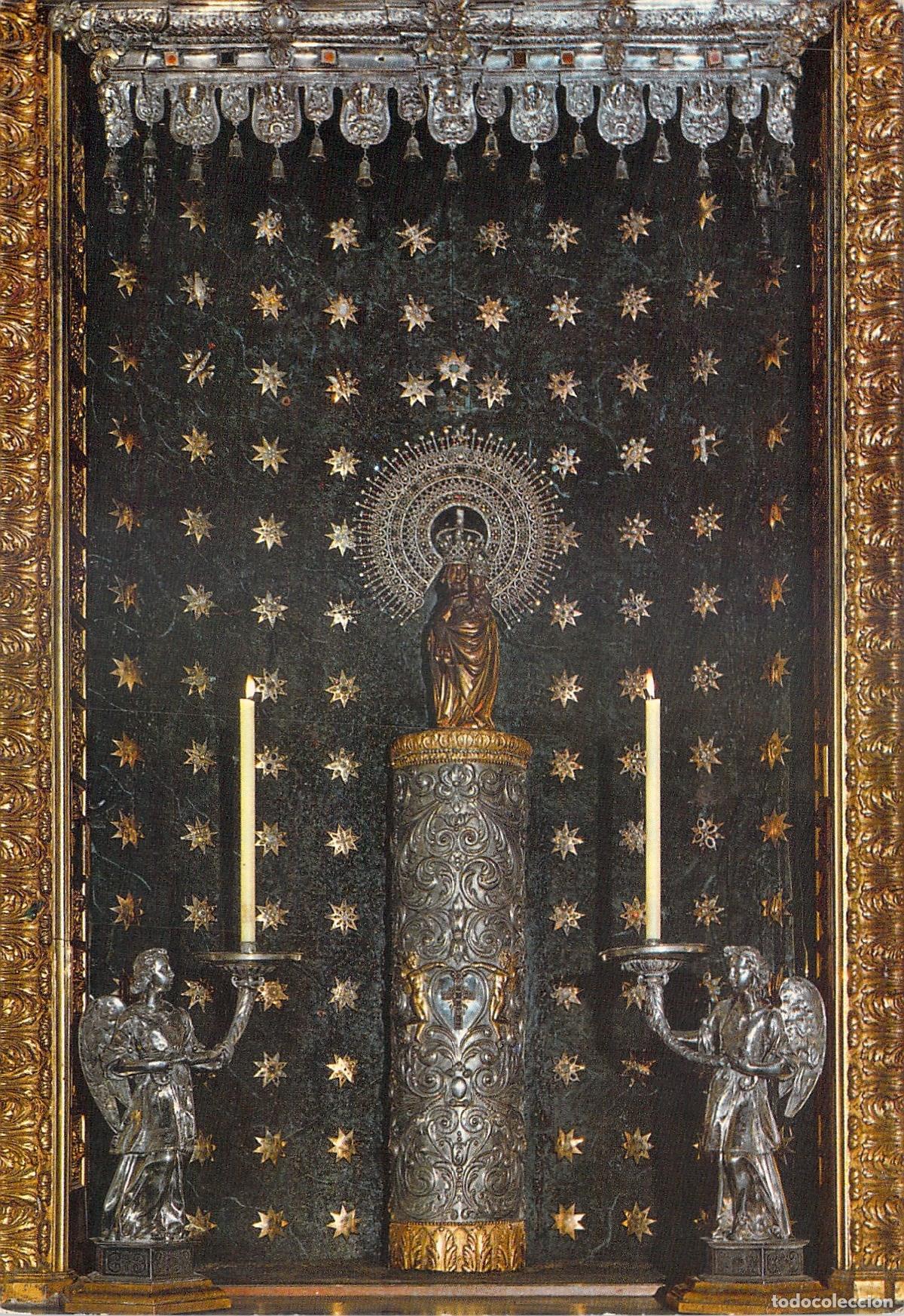 Postales: Postal de la Virgen del Pilar sin Manto, Zaragoza