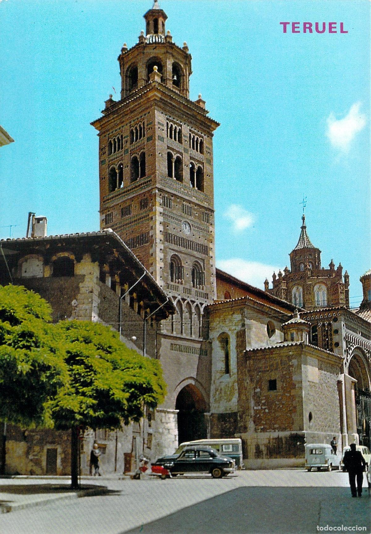 Postales: Postal de la Catedral de Teruel con Torre Mud&eacute;jar
