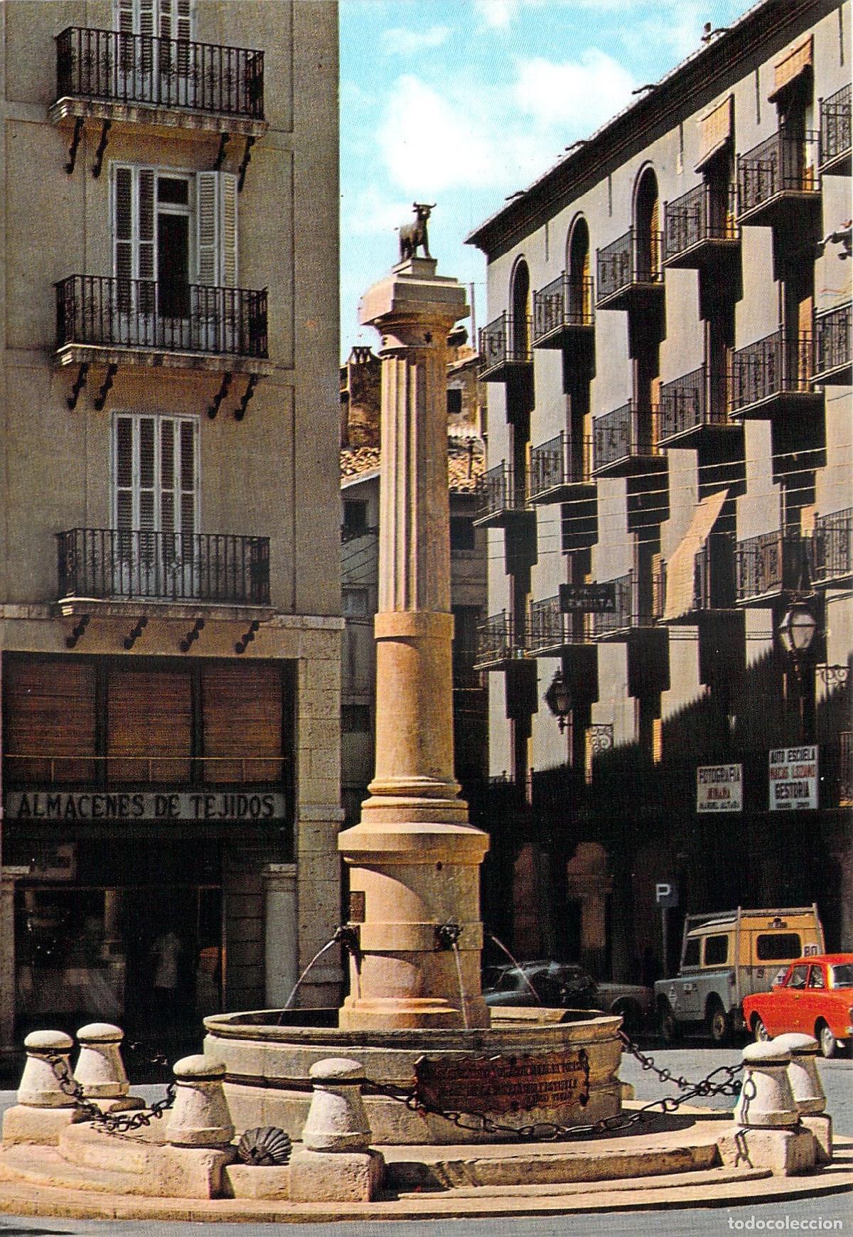 Postales: Postal de Teruel - Plaza de Carlos Castel y Monumento al Torico