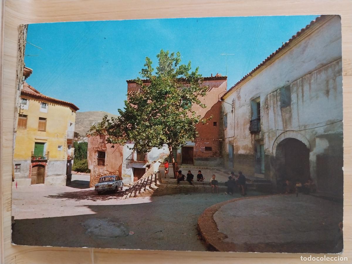 Postales: ESTERCUEL PLAZA AYUNTAMIENTO ED FOTOGRICANE TERUEL ESCRITA A&Ntilde;O 1984 ANIMADA ORIGINAL