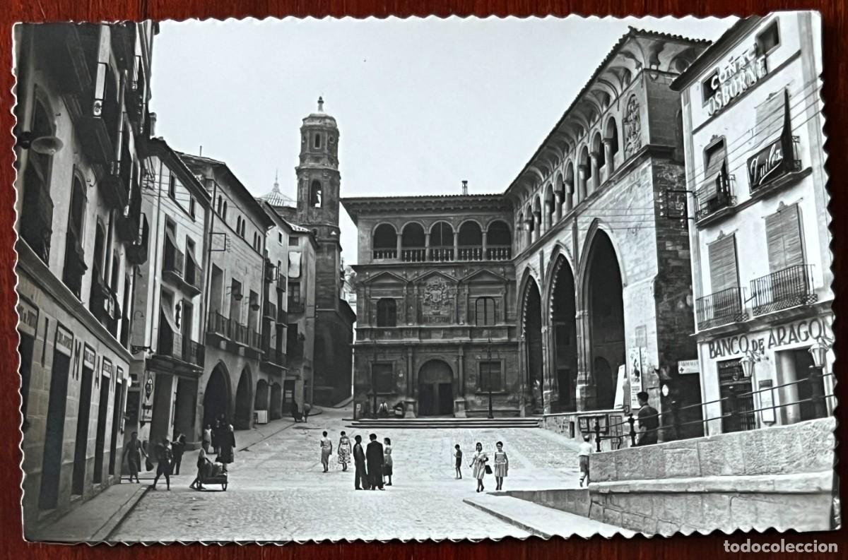 Postales: FOTO POSTAL DE ALCA&Ntilde;&Iacute;Z (TERUEL) PLAZA DE ESPA&Ntilde;A, ED. SICILIA 2, SIN CIRCULAR