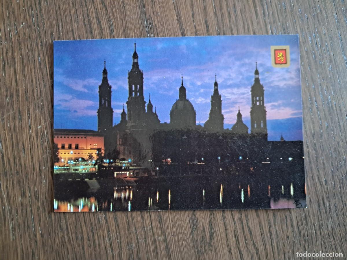 Postales: postal de Espa&ntilde;a, vista nocturna Bas&iacute;lica Del Pilar, Zaragoza n&ordm; 306. escrita.