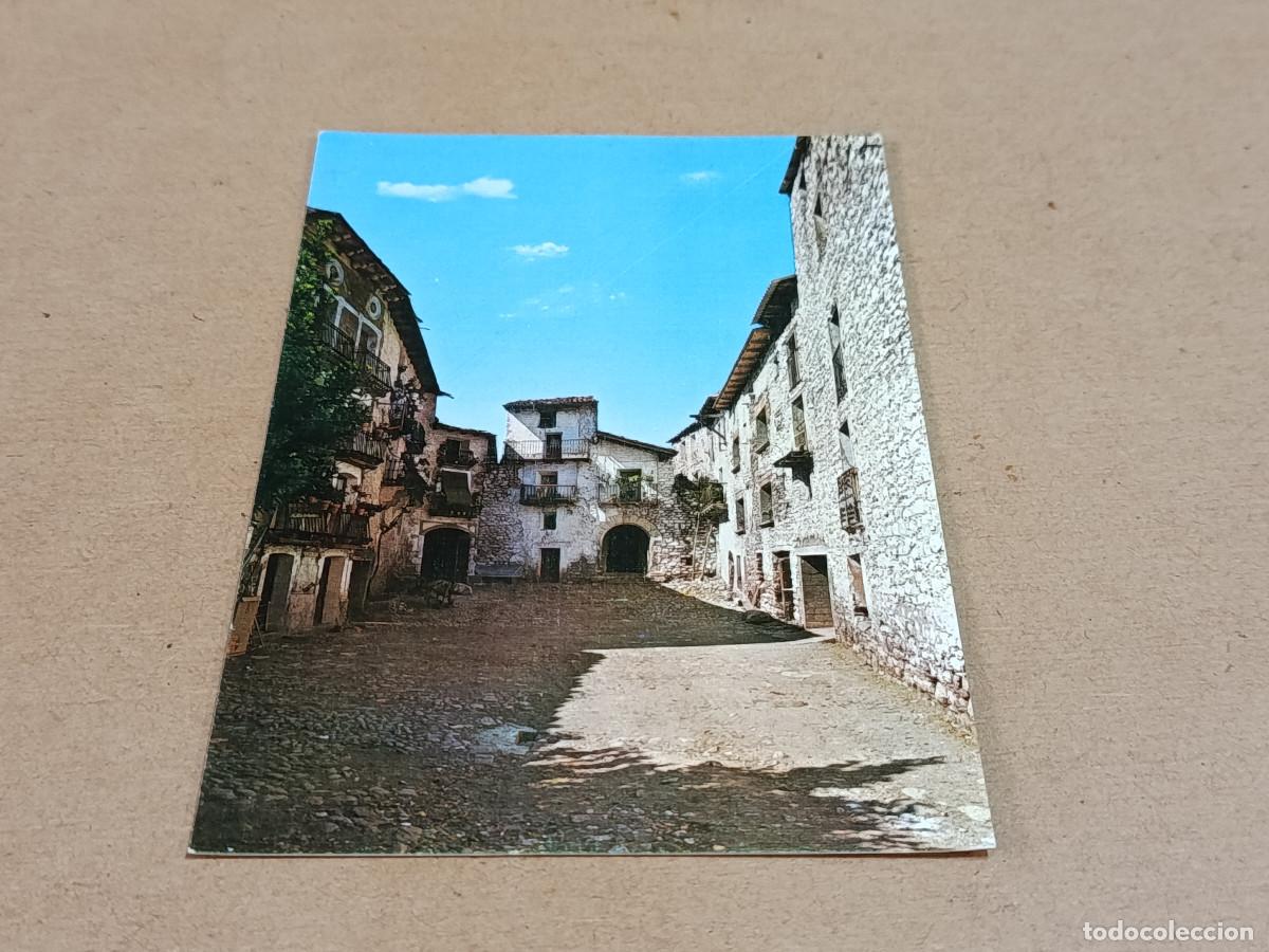 Postales: HUESCA - POSTAL CASTEJ&Oacute;N DE SOS - PLAZA DE DIAMON Y BARRIO