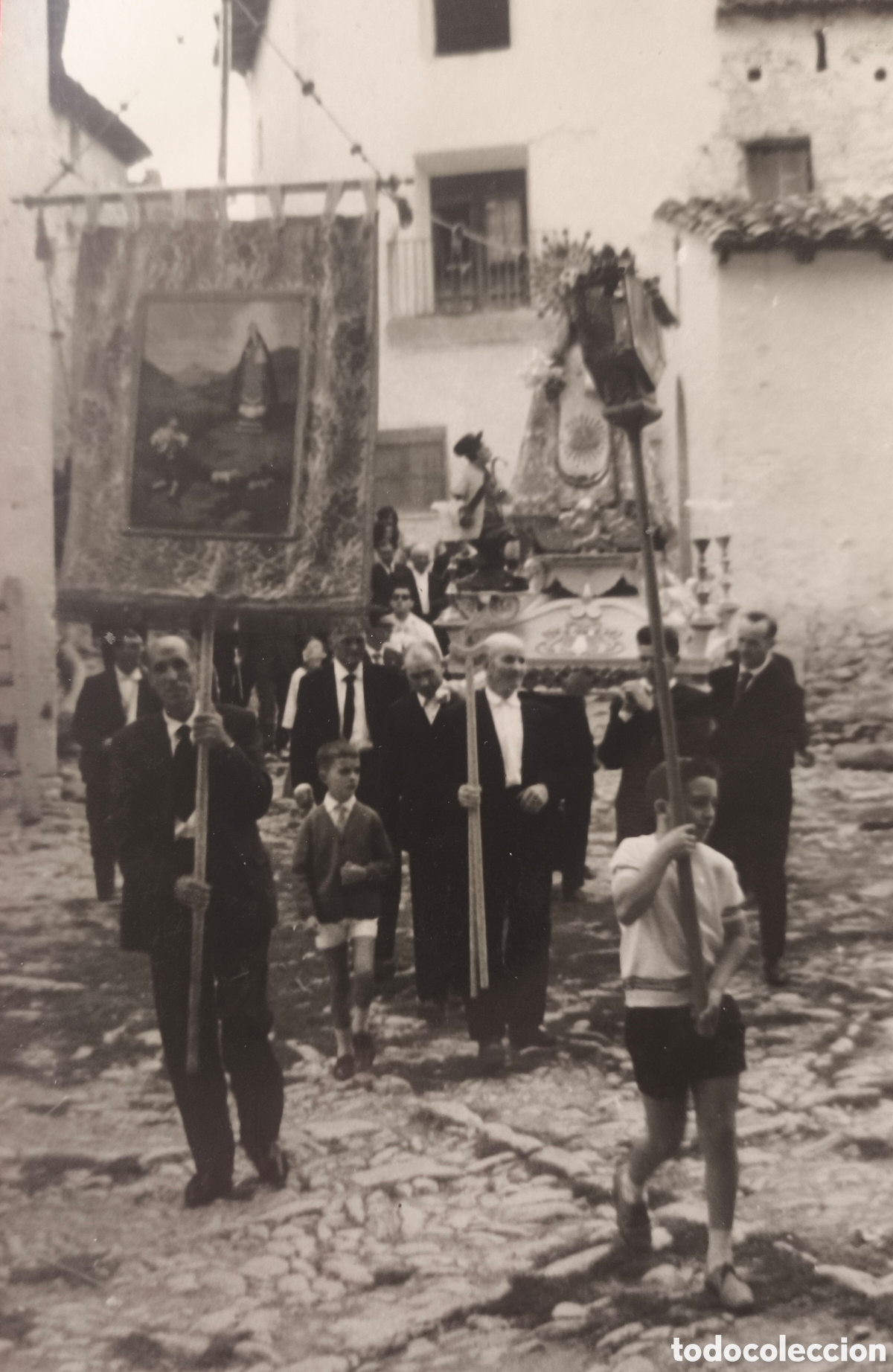 Postales: ORIHUELA DEL TREMEDAL PROCESI&Oacute;N POSTAL FOTOGRAF&Iacute;A TERUEL 1965