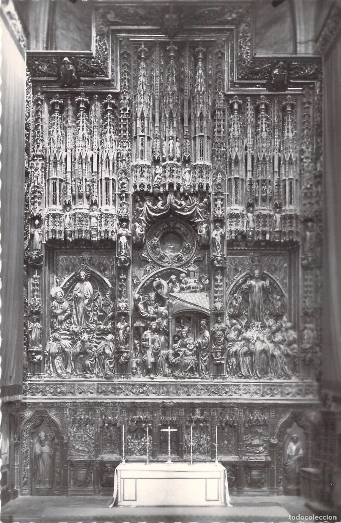 Postales: Postal de Zaragoza, Altar Mayor de la Catedral de La Seo