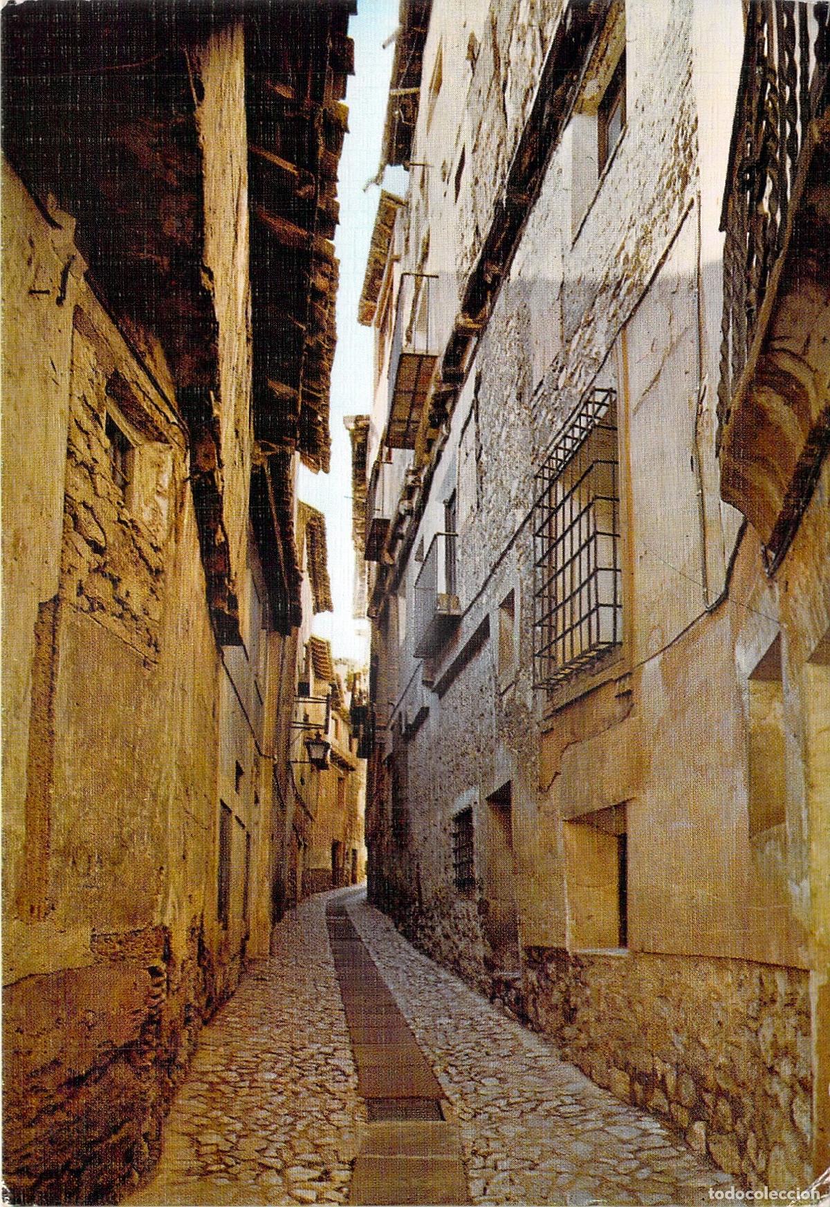 Postales: Postal Albarrac&iacute;n Teruel T&iacute;pica Calle de Azagra Monumento Nacional