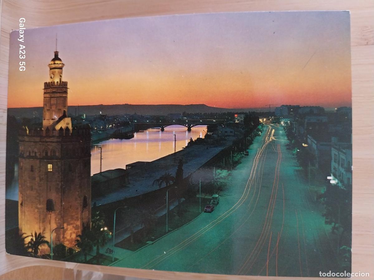 Postales: TORRE ORO RIO GUADALQUIVIR ATARDECER SEVILLA ED ARRIBAS 2049 SC ORIGINAL