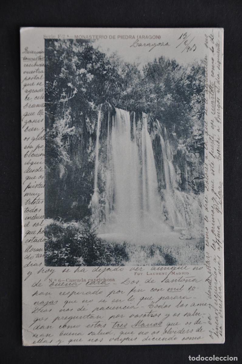 Postales: MONASTERIO DE PIEDRA (ARAG&Oacute;N) - CASCADA CAPRICHOSA (FOT. LAURENT)