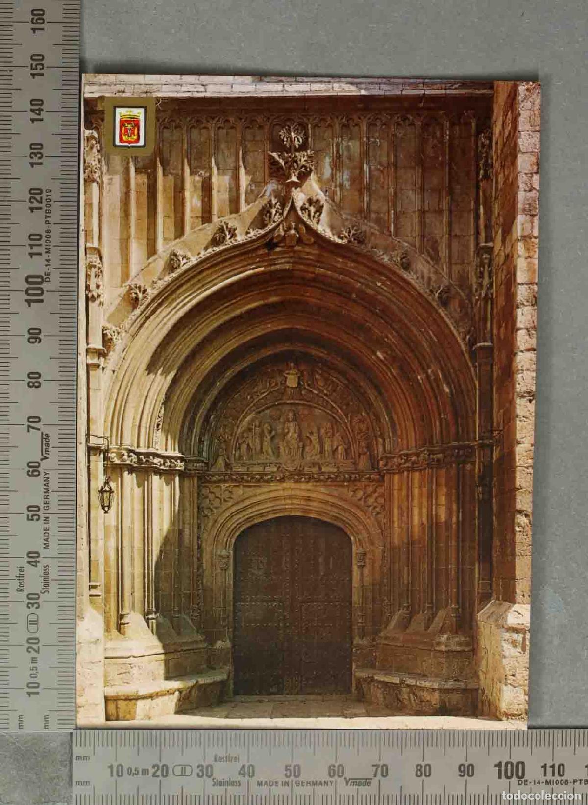 Postales: POSTAL. Daroca - Colegiata de Santa Mar&iacute;a - Puerta del Perd&oacute;n